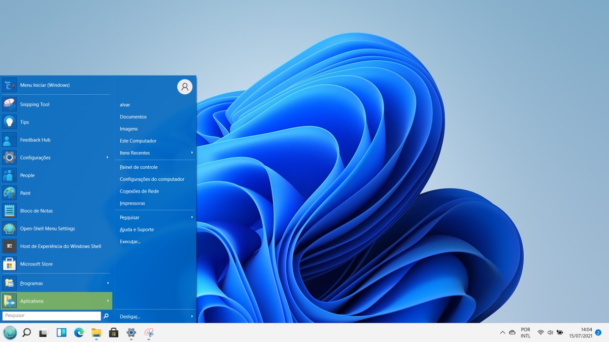 Como ter o menu Iniciar clássico no Windows 11