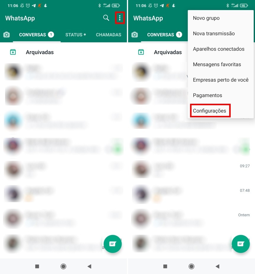 WhatsApp: como não exibir sua foto nas notificações 1 Como não exibir sua foto nas notificações do WhatsApp - Passo 1