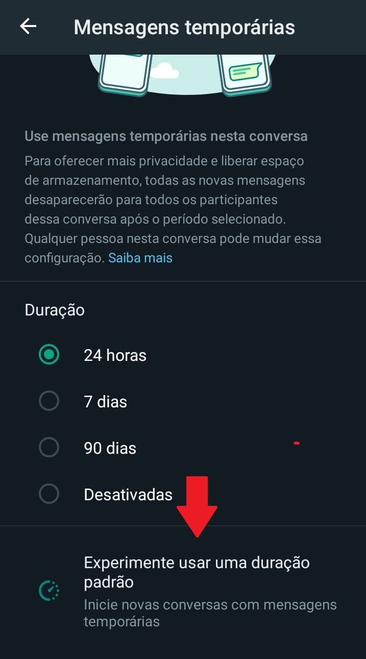 WhatsApp: como mandar mensagens temporárias