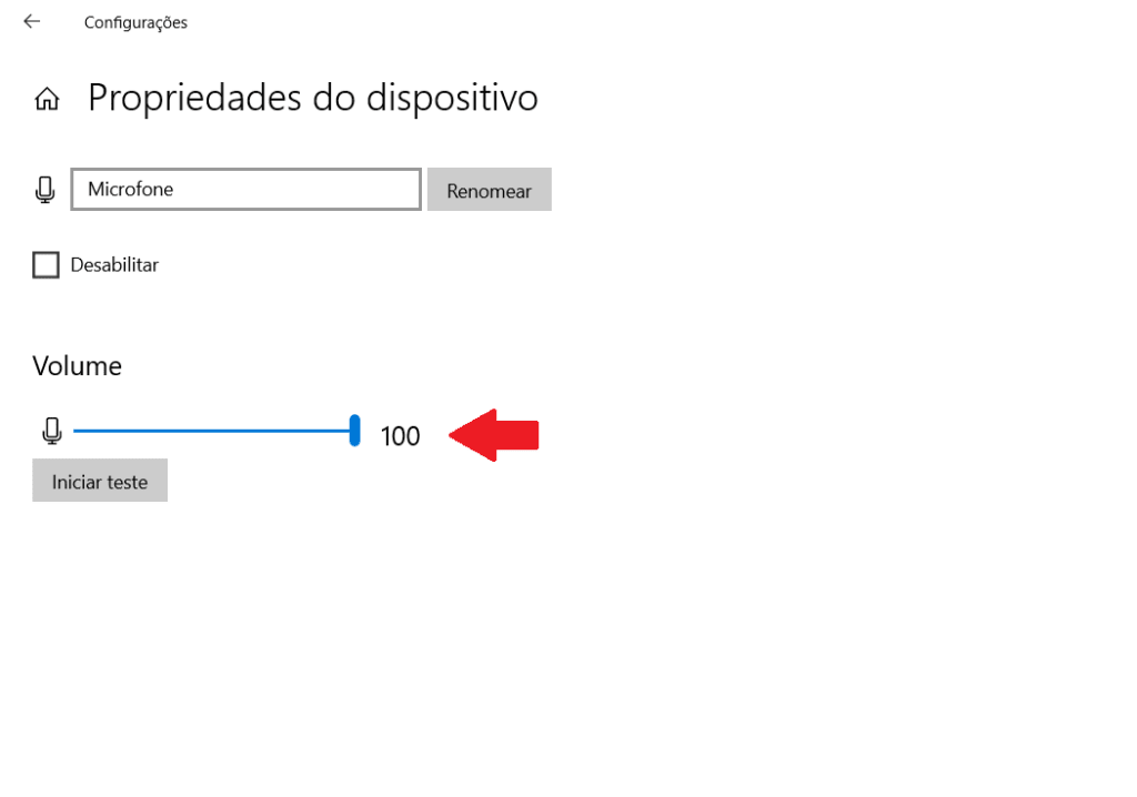 Como ajustar o volume do microfone no Windows 10 3 Tutorial microfone