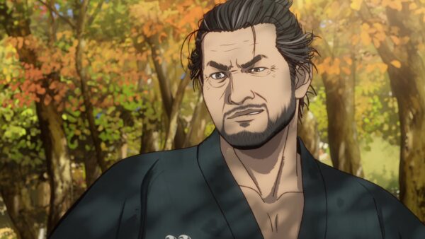 Imagem mostra cena do anime Onimusha, em produção conjunta entre a Netflix e a Capcom