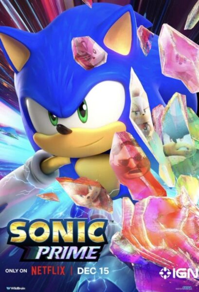 Cartaz de Sonic the Hedgehog em Sonic Prime