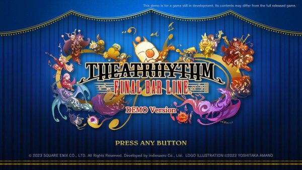 Imagem mostra cena do jogo Theatrhythm Final Bar Line, da Square Enix