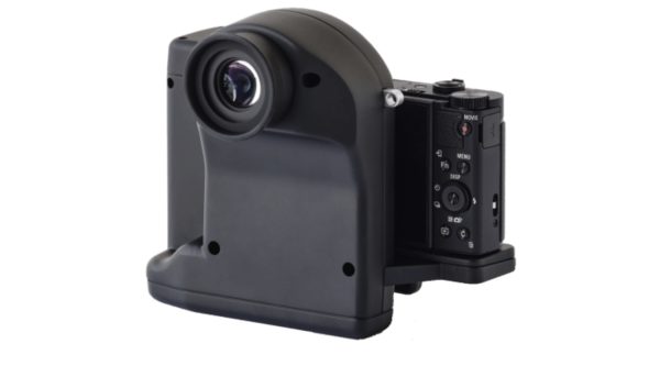 Câmera da Sony com viewfinder a laser para pessoas com deficiência visual