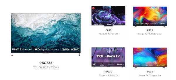 TCL reforça lançamentos para 2023 com TVs, mobile e linha branca com refrigeradores e máquinas de lavar