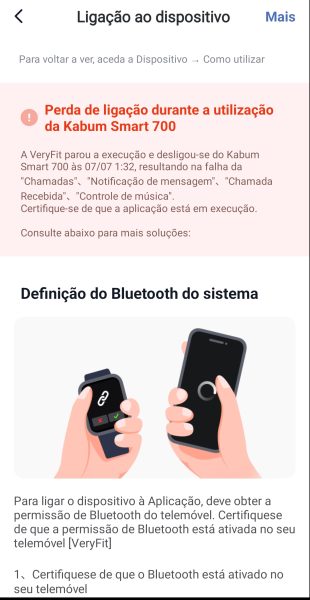Captura de tela mostra funções do KaBuM! Smart 700