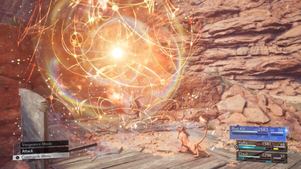 Imagem mostra cena de Final Fantasy VII Rebirth