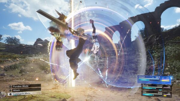 Imagem mostra cena de Final Fantasy VII Rebirth