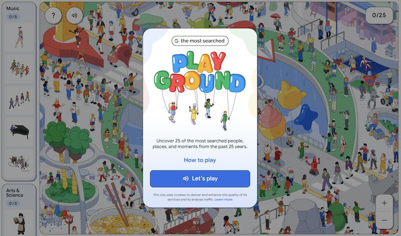 Google lança jogo gratuito estilo ‘Onde está Wally?’
