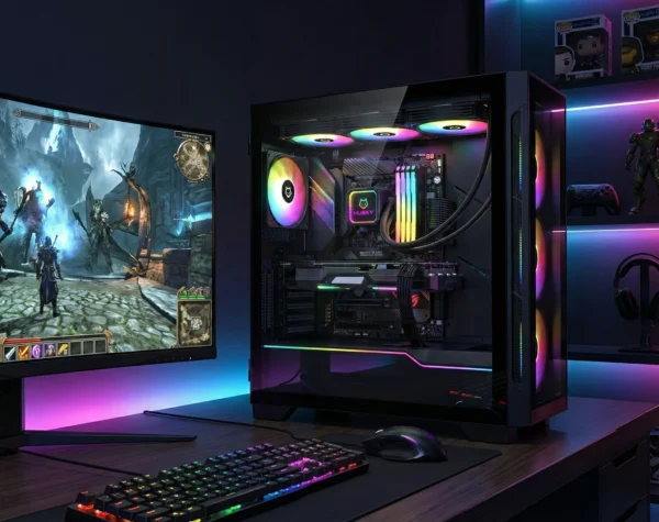 Water Cooler Husky: Qual linha escolher para o seu PC Gamer? 1 Linha Water Cooler Husky Freezy montado em um PC Gamer