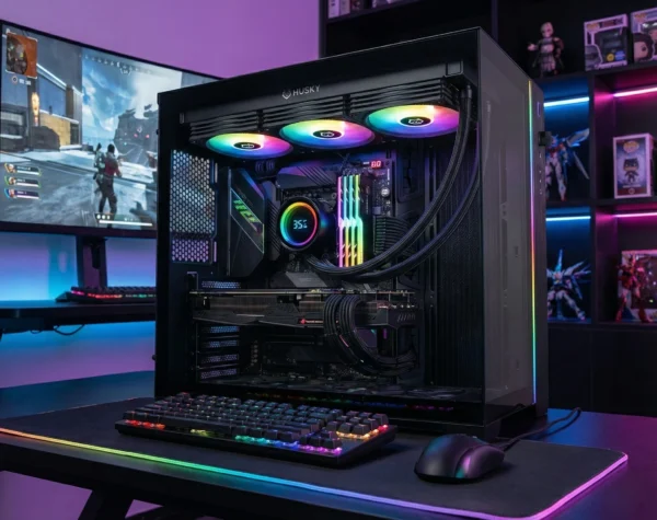 Water Cooler Husky: Qual linha escolher para o seu PC Gamer? 2 Linha Water Cooler Husky Glacier montados dentro de um gabinete