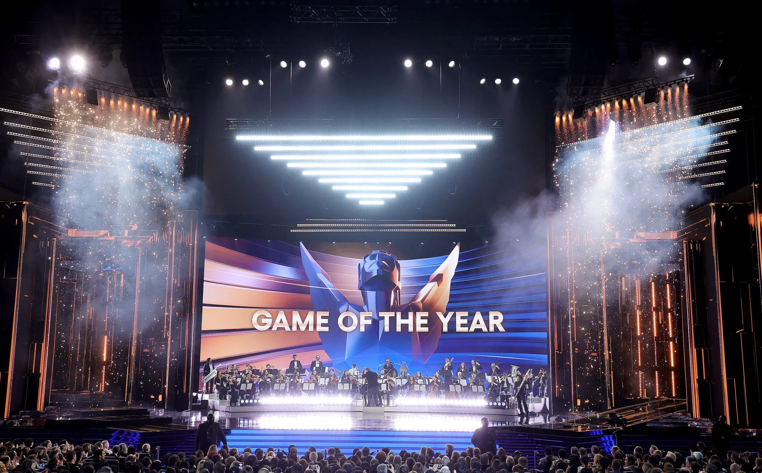 Palco do The Game Awards, onde são recebidos os candidatos ao GOTY 2026