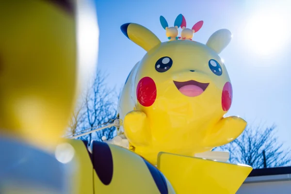 Parque de Pokémon no Japão! Tudo sobre a inauguração do PokéPark Kanto 2 Imagem detalhada do Pikachu no brinquedo do PokéPark Kanto