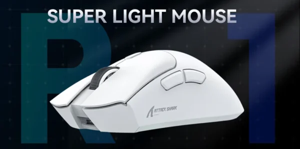 Mouse Attack Shark: Como escolher o modelo ideal para o seu setup 3 O mouse Attack Shark R1 é uma das escolhas dos gamers