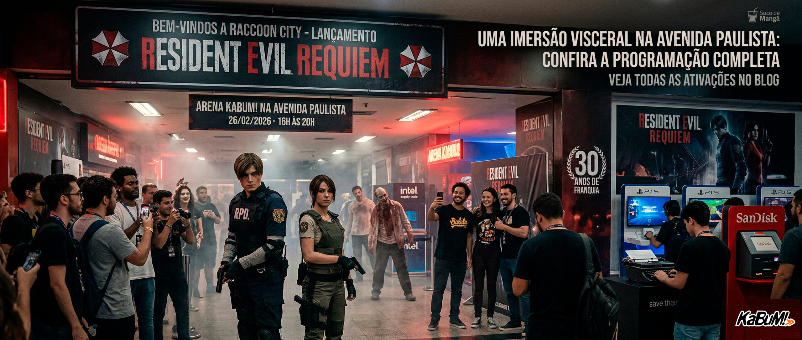 Resident Evil Requiem – Sobreviva à Raccoon City na Paulista: Confira a Programação