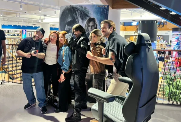 Resident Evil Requiem: o lançamento na Arena KaBuM! 1 Os cosplayers de Leon Kennedy e Grace Ashcroft marcaram presença no lançamento de RE9 na Arena KaBuM!