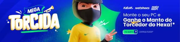 Mega Torcida KaBuM!: Monte seu PC e ganhe o Manto Oficial do Torcedor 1 Aproveite o Mega Torcida KaBuM! durante o mês de Maio, para garantir seu manto