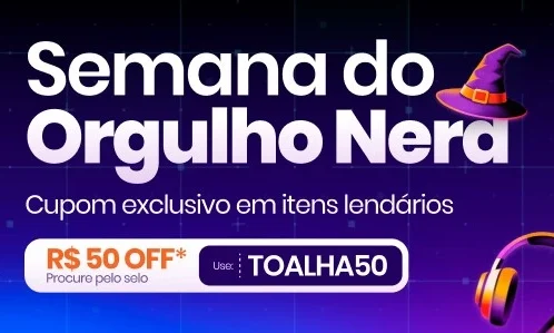 Começou a Semana do Orgulho Nerd no KaBuM! Garanta o seu cupom