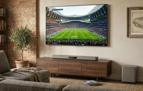 Soundbar ou Home Theater: Como melhorar o som da TV e criar um cinema na sala 1 Ter uma soundbar com certeza dá um up em seu setup