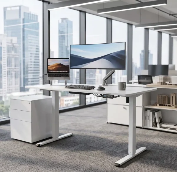 Lançamento Husky: Conheça a nova mesa Husky Zenith 200 1 A mesa Husky Zenith 200 branca dá um ar mais clean para o setup